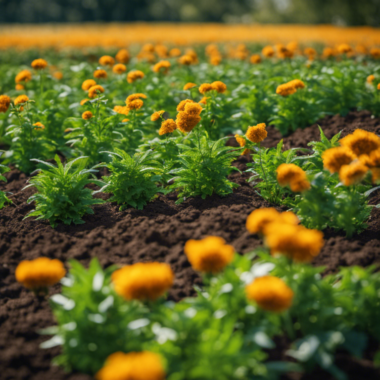 An image showcasing the effectiveness of tilling for weed control