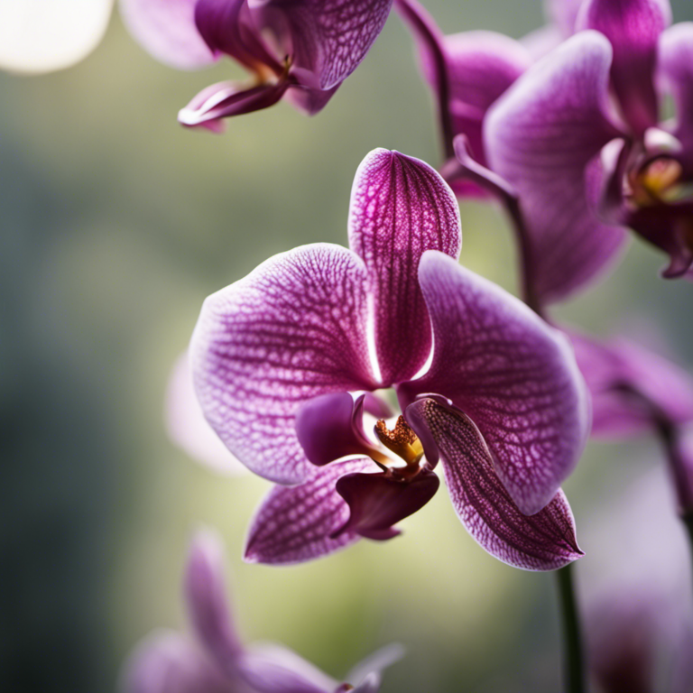 An image capturing the delicate beauty of an orchid's air roots, intertwining and reaching out like ethereal tendrils, embracing the surrounding environment with their intricate patterns, a secret revealed